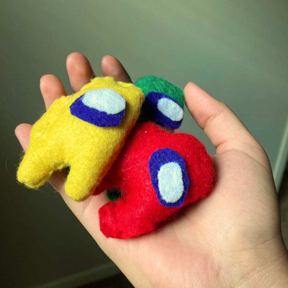 Mini Among Us plushies
